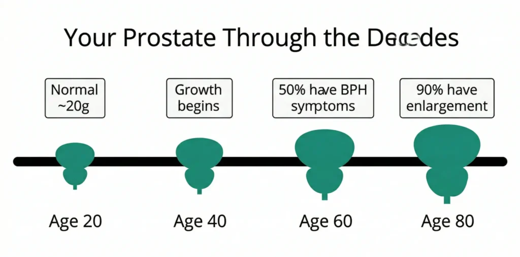 Prostate changes over time