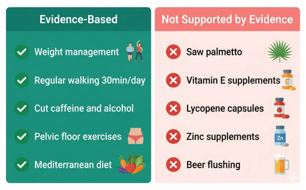 Prostate diet and supplements
