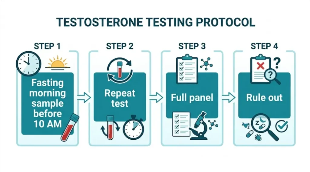 TESTOSTIRONE TESTING PROTOCOL
