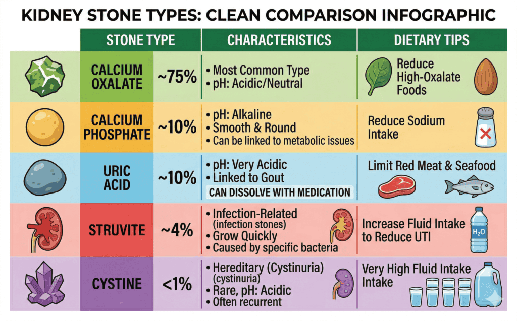 Kidney stone types