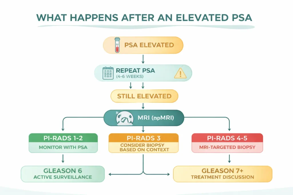 MRI before biopsy flowchart