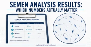 Varicocele in Adults: When to Treat (Urologist Guide) 11 Semen Analysis Results: Which Numbers Actually Matter