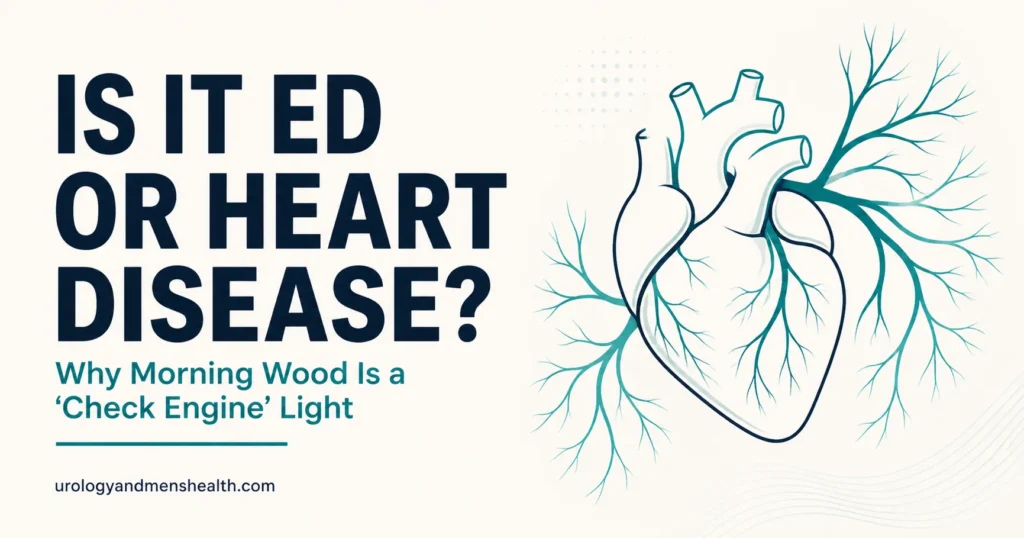Erectile dysfunction or heart disease connection explained by a urologist — morning wood as vascular warning sign
