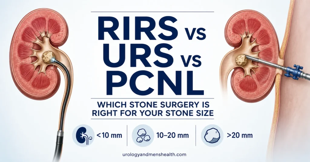 PCNL Surgery: What Happens, Step by Step 7 RIRS vs URS vs PCNL: Which Stone Surgery Fits You?
