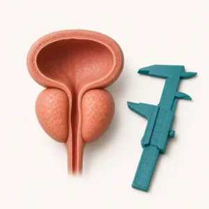 prostate volume measured from ultrasound dimensions