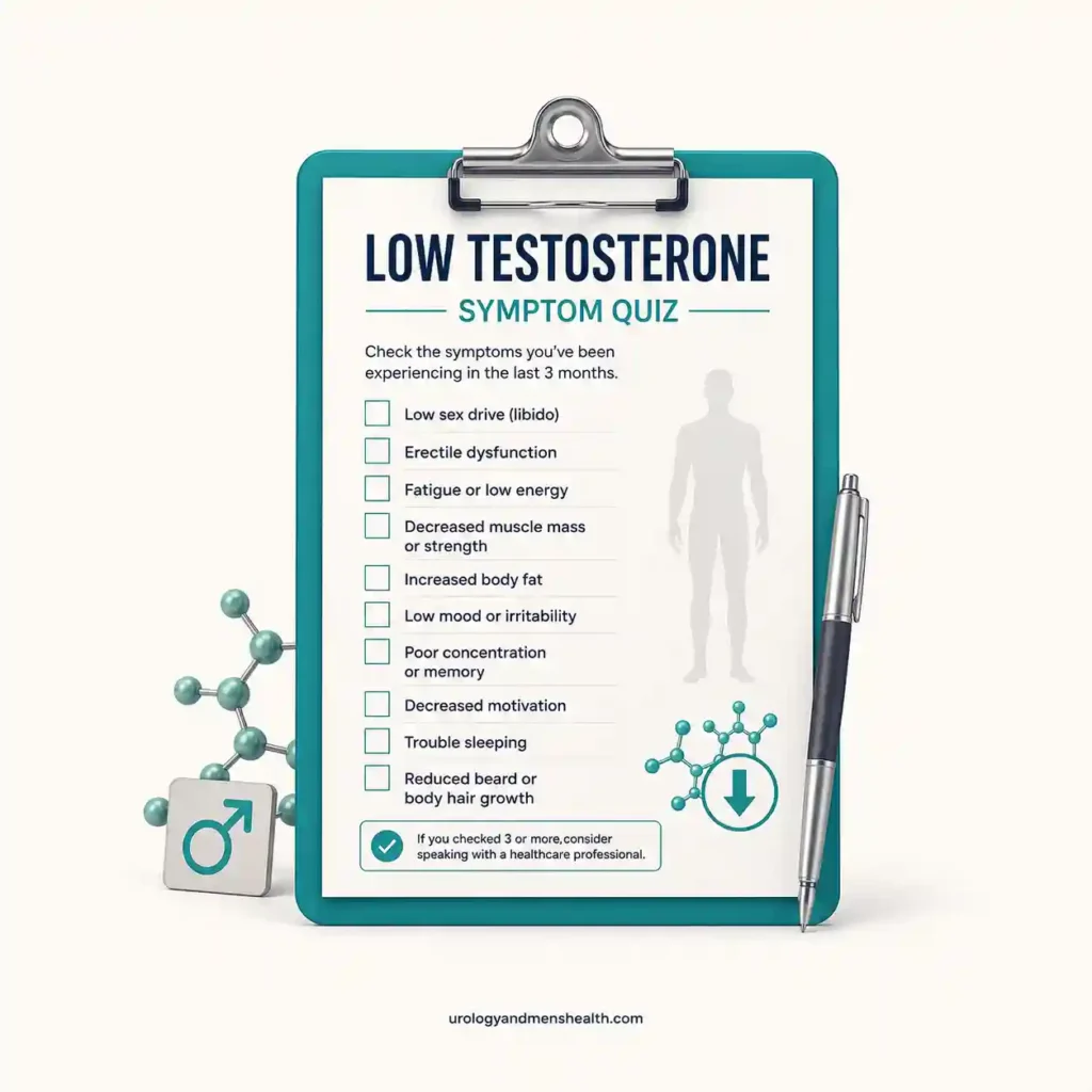 Low Testosterone Symptom Quiz