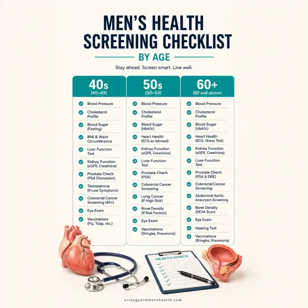 Men Health Screening Checklist