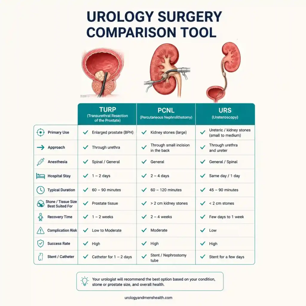Urology Surgery Comparison Tool