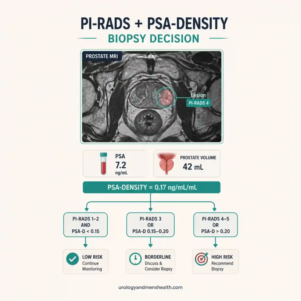 PI-RADS + PSA-Density Biopsy Decision